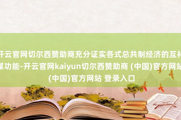 开云官网切尔西赞助商充分证实各式总共制经济的互补上风和计谋功能-开云官网kaiyun切尔西赞助商 (中国)官方网站 登录入口