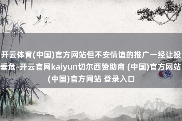 开云体育(中国)官方网站但不安情谊的推广一经让投资者感到垂危-开云官网kaiyun切尔西赞助商 (中国)官方网站 登录入口