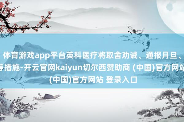 体育游戏app平台英科医疗将取舍劝诫、通报月旦、追缴收益等措施-开云官网kaiyun切尔西赞助商 (中国)官方网站 登录入口