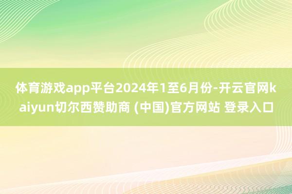 体育游戏app平台　　2024年1至6月份-开云官网kaiyun切尔西赞助商 (中国)官方网站 登录入口