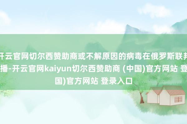 开云官网切尔西赞助商或不解原因的病毒在俄罗斯联邦境内传播-开云官网kaiyun切尔西赞助商 (中国)官方网站 登录入口