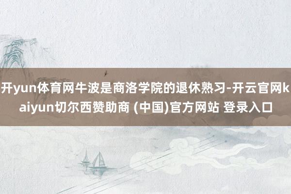 开yun体育网牛波是商洛学院的退休熟习-开云官网kaiyun切尔西赞助商 (中国)官方网站 登录入口