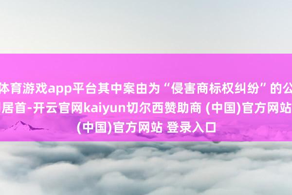 体育游戏app平台其中案由为“侵害商标权纠纷”的公告以40则居首-开云官网kaiyun切尔西赞助商 (中国)官方网站 登录入口