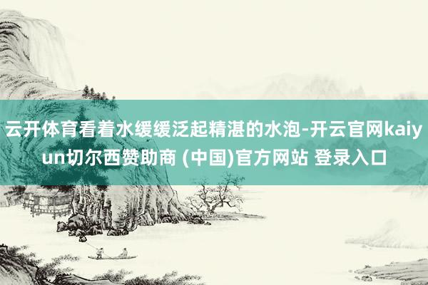 云开体育看着水缓缓泛起精湛的水泡-开云官网kaiyun切尔西赞助商 (中国)官方网站 登录入口