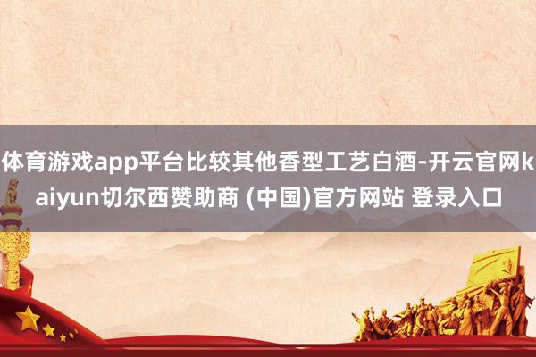 体育游戏app平台比较其他香型工艺白酒-开云官网kaiyun切尔西赞助商 (中国)官方网站 登录入口