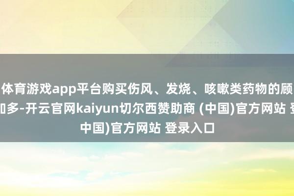 体育游戏app平台购买伤风、发烧、咳嗽类药物的顾主明显加多-开云官网kaiyun切尔西赞助商 (中国)官方网站 登录入口