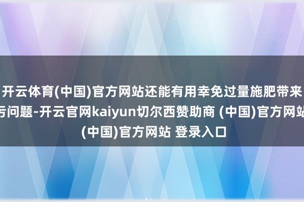 开云体育(中国)官方网站还能有用幸免过量施肥带来的环境沾污问题-开云官网kaiyun切尔西赞助商 (中国)官方网站 登录入口